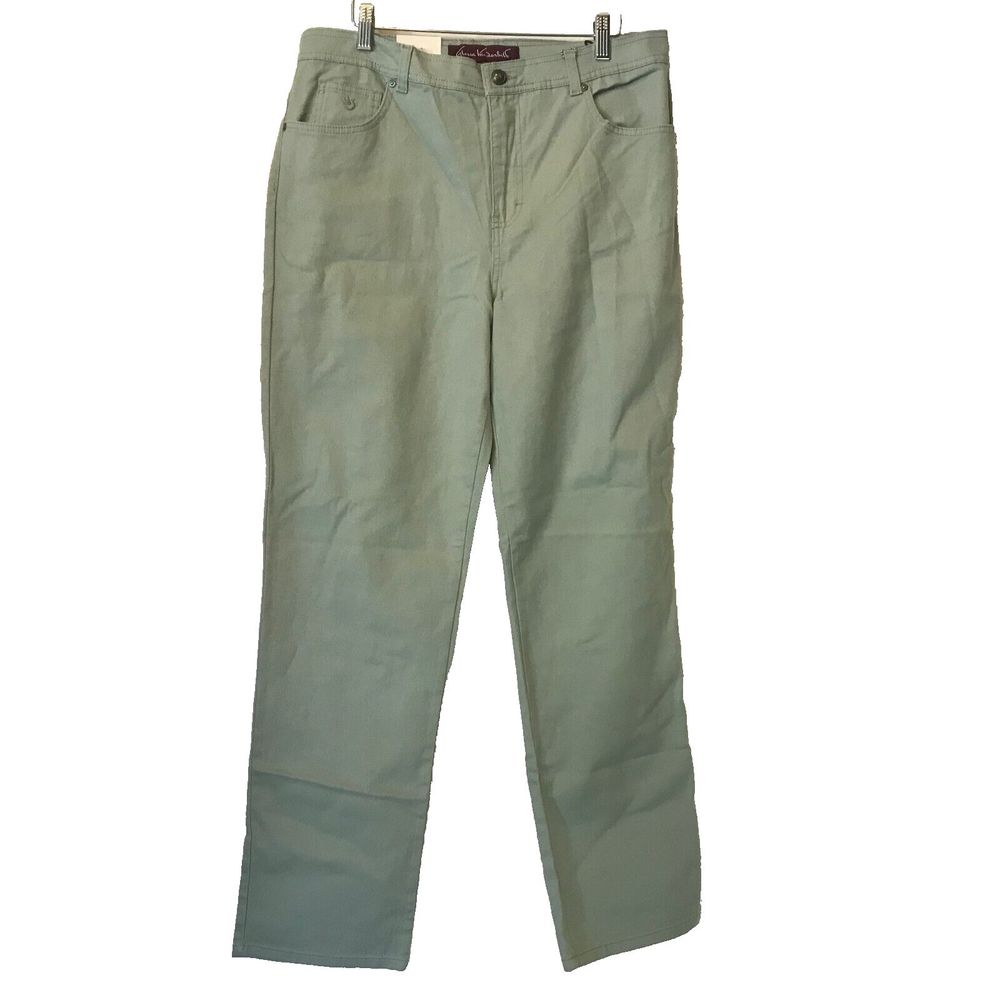 Gloria Vanderbilt Women's Jeans Amanda Stretch Classic Fit Size 12 Dessert Sage